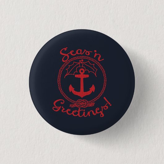 クリスマス航海の | Seas 'n Greetings 缶バッジ (正面)