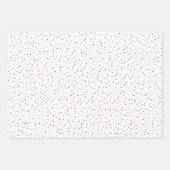 クリスマス色雪玉ラッピング紙 ラッピングペーパーシート (正面)