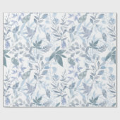 クリスマス花柄ラッピング紙 ラッピングペーパー (フラット)