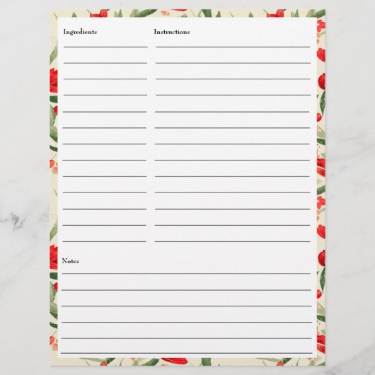 クリスマス花模様カード (裏面)