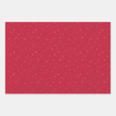 クリスマス花模様 ラッピングペーパーシート (正面2)