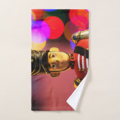 クリスマス芸術的おもちゃ兵士スリッパージジョーゲイpri バスタオルセット (ハンドタオル)