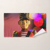 クリスマス芸術的おもちゃ兵士スリッパージジョーゲイpri バスタオルセット (ハンドタオル)