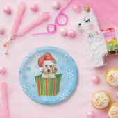 クリスマス英語セッター ペーパープレート (パーティー)