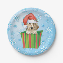 クリスマス英語セッター ペーパープレート