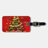 クリスマス荷物タグ ラゲッジタグ (正面横)