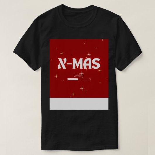 クリスマス荷重 Tシャツ (デザイン正面)
