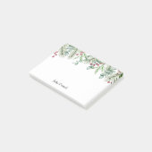 クリスマス葉パインズとレッドベリーホリデー ポストイット (アングル)