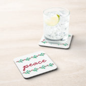 クリスマス葉平和と果実 コースター (右側)