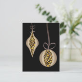 クリスマス葉書Leopardプリント シーズンポストカード (スタンド正面)