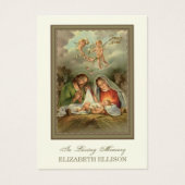 クリスマス葬儀記念祈りの言葉カード (正面)