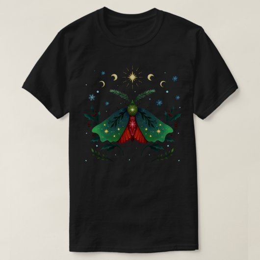 クリスマス蛾1 Tシャツ (デザイン正面)