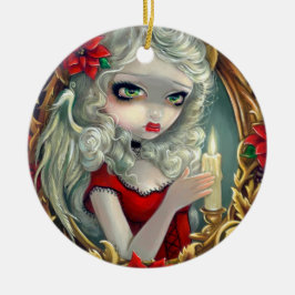 "クリスマス蝋燭"のオーナメント セラミックオーナメント