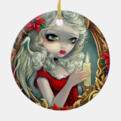 "クリスマス蝋燭"のオーナメント セラミックオーナメント (裏面)