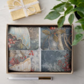 クリスマス蝶4平方 薄葉紙 (ギフト)