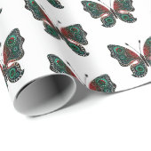 クリスマス蝶 ラッピングペーパー (ロールコーナー)