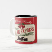 クリスマス表現に行われるポーラ信じト列車の冒険 ツートーンマグカップ (正面左)