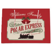 クリスマス表現に行われるポーラ信じト列車の冒険 ラージペーパーバッグ (正面)