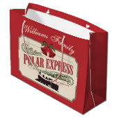クリスマス表現に行われるポーラ信じト列車の冒険 ラージペーパーバッグ (裏面アングル)