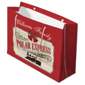 クリスマス表現に行われるポーラ信じト列車の冒険 ラージペーパーバッグ (正面アングル)