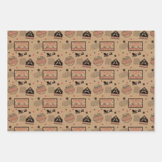 クリスマス表現の配信 ラッピングペーパーシート (正面)