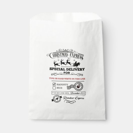 クリスマス表現特別配いけな信品 フェイバーバッグ (正面)