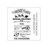 クリスマス表現特別配達サンタトナカイ ラバースタンプ (インプリント)