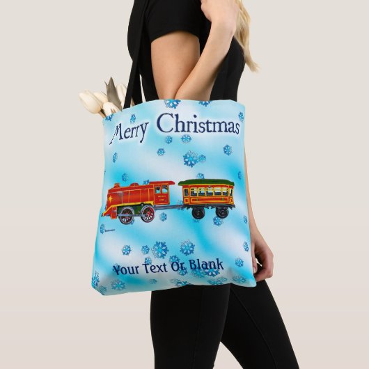 クリスマス表現 – メリークリスマス トートバッグ (クローズアップ)