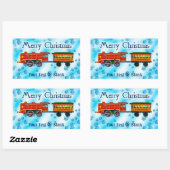 クリスマス表現 – メリークリスマス 長方形シール (シート)