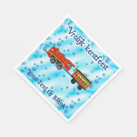 クリスマス表現- Vrolijk kerstfeest スタンダードランチョンナプキン (角)
