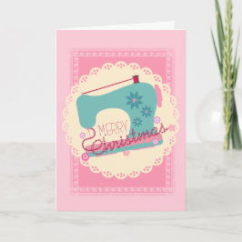 クリスマス裁縫の手作りの贈り物を縫う機械 シーズンカード