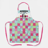 クリスマス裁縫キルティングパーソナライズされたのクラフトショー エプロン (正面)