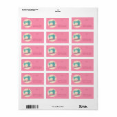 クリスマス裁縫機械は手作りの贈り物を縫い合わせる ラベル (フルシート)