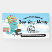 クリスマス裁縫機械キルティングクラフトショー 横断幕 (横)