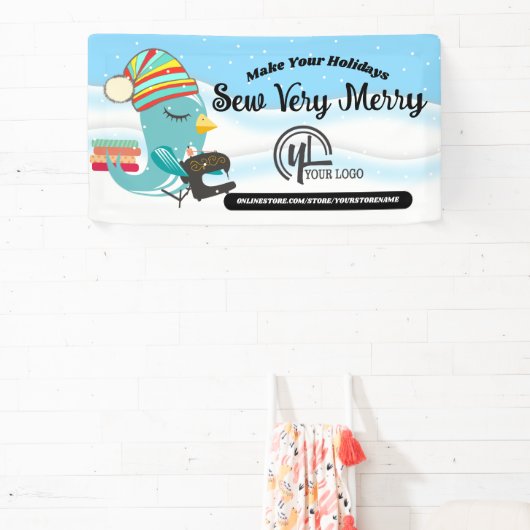 クリスマス裁縫機械キルティングクラフトショー 横断幕 (インサイチュ)