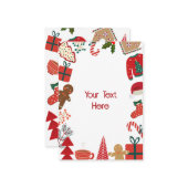 クリスマス装飾おもしろい ノートカード (正面/裏面インサイチュ)