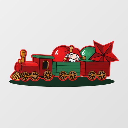 クリスマス装飾おもちゃの列車セット クリスマスの飾り ウィンドウサイン (シート)