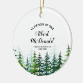 クリスマス装飾のパパの松の木 セラミックオーナメント (左)