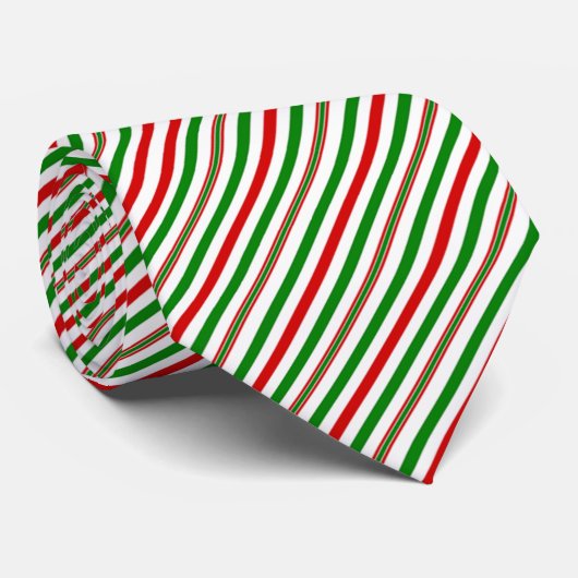 クリスマス装飾ストライプ品 ネクタイ (ロール)