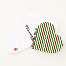 クリスマス装飾ストライプ品 ノートブック
