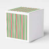 クリスマス装飾ストライプ品 フェイバーボックス (正面サイド)