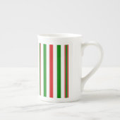 クリスマス装飾ストライプ品 ボーンチャイナマグカップ (右)