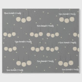 クリスマス装飾パターカスタムン ラッピングペーパー (フラット)