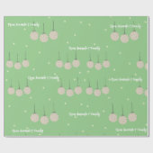 クリスマス装飾パターカスタムン ラッピングペーパー (フラット)