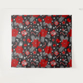 クリスマス装飾パターンデザイン タペストリー (正面(横))