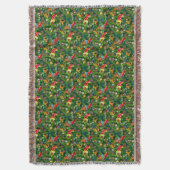 クリスマス装飾パターン スローブランケット (正面縦)