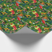 クリスマス装飾パターン ラッピングペーパー (角)