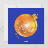 クリスマス装飾写真グリーティングカード シーズンカード (裏面)