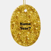 クリスマス装飾品に敬意を表する警察官 セラミックオーナメント (裏面)