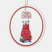 クリスマス装飾品 セラミックオーナメント (左)